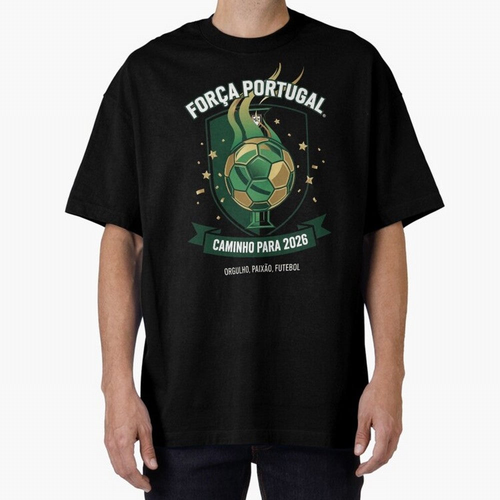 Portugal World Cup 2026 Fan Art Oversized T-Shirt Bring Stadium Energy to the FIFA World Cup 2026 Group Stage Journey through Haaland Highlights, Spain Pride, Game Day Rituals, Football Legends, Country Pride and the Road to the Final; Ideal for
