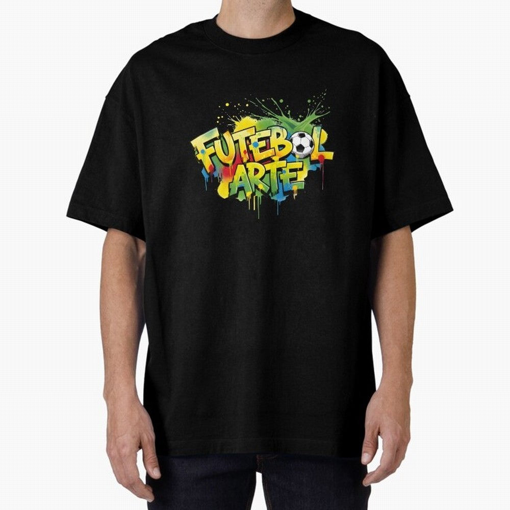 Brazil - World Cup 2026 Oversized T-Shirt Feel the Roar of FIFA World Cup 2026 USA Canada Mexico Centered on Haaland, Brazil, Portugal and Argentina Energy, Championship Spirit, Famous Goals, Roaring Crowds and International Football Unity; Perfect