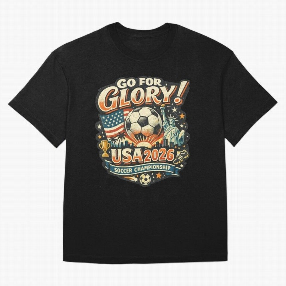 Soccer USA Oversized T-Shirt Celebrate the Magic of Match Day Hype around FIFA World Cup 2026 USA Canada Mexico, Neymar, Haaland and Cristiano Ronaldo, England and Germany, Tournament Hype, Historic Matchups, Family Viewing Parties and Global