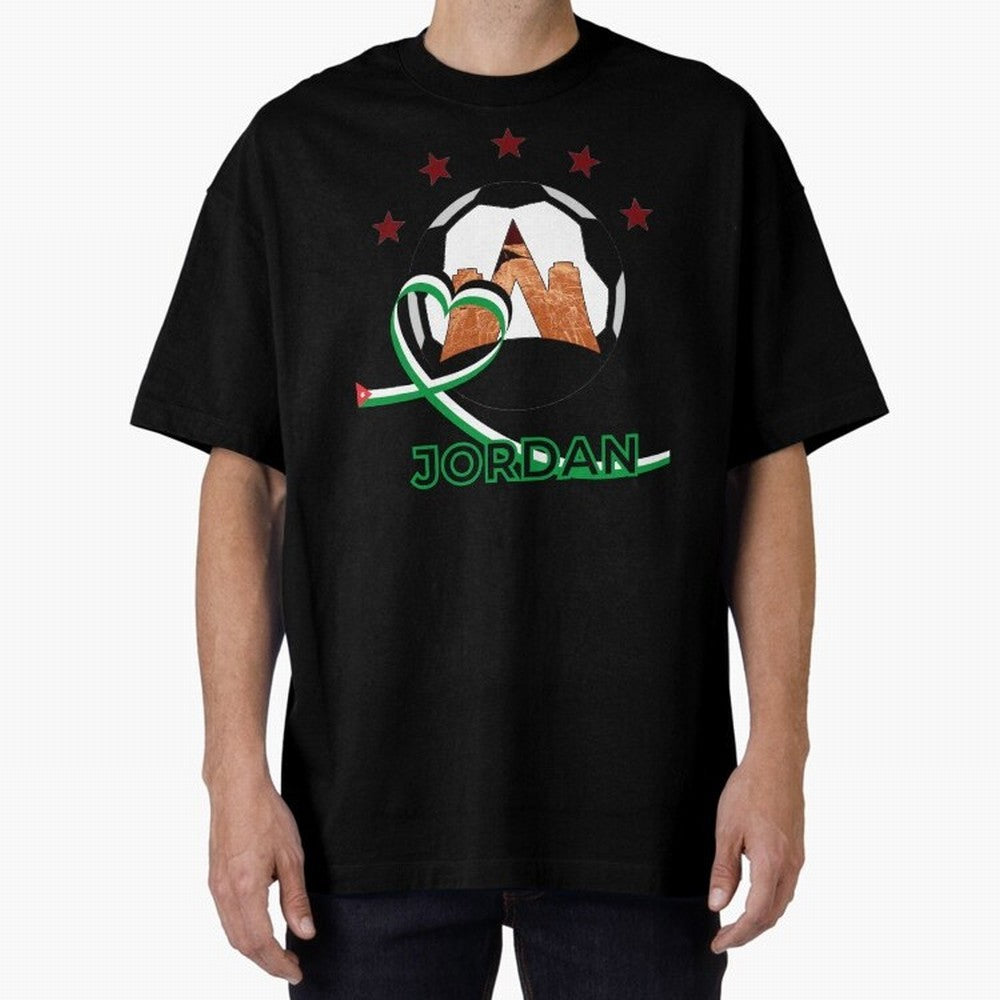 Jordan WC2026 Oversized T-Shirt Feel the Trophy Chase of FIFA World Cup 2026 Group Stage Built around Neymar, Haaland and Cristiano Ronaldo, Argentina Energy, Soccer Culture, Superstar Moments, National Team Dreams and Competitive Fire; Ideal for