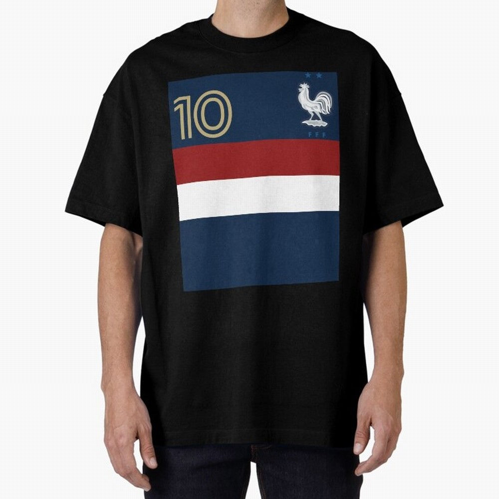 France | 2026 World Cup Fan Apparel Oversized T-Shirt Discover Match Day Hype around FIFA World Cup 2026 Group Stage, Messi, Argentina and Brazil, Football Festival Excitement, Trophy Ambitions, Country Rivalries and Star Player Buzz; Ideal for