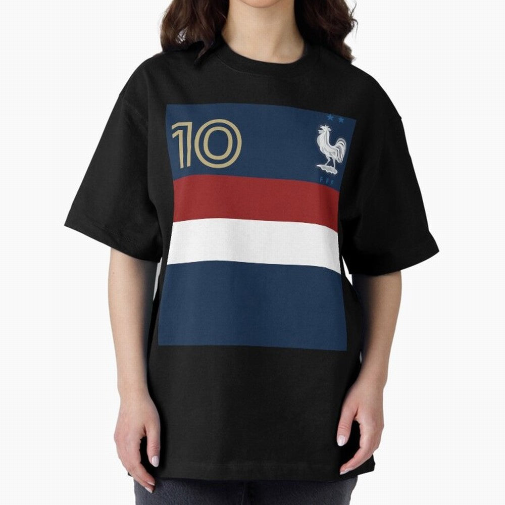 France | 2026 World Cup Fan Apparel Oversized T-Shirt Discover Match Day Hype around FIFA World Cup 2026 Group Stage, Messi, Argentina and Brazil, Football Festival Excitement, Trophy Ambitions, Country Rivalries and Star Player Buzz; Ideal for