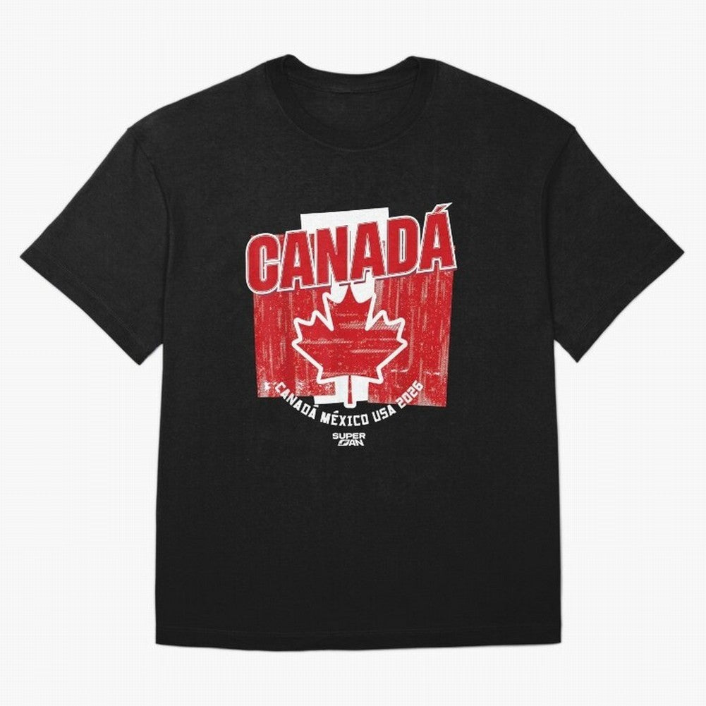2026 Canada Soccer Fan World Cup Oversized T-Shirt Show Your Love for FIFA World Cup 2026 Group Stage Connected to Messi, CR7 and Mbappe, Brazil, Portugal and Argentina Energy, Fan Favorite Moments, National Team Passion, Big Match Drama and Soccer