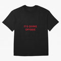 It¡¯s giving offside Oversized T-Shirt Support the FIFA World Cup 2026 Group Stage Journey through Messi, CR7 and Mbappe Highlights, Brazil, Portugal and Argentina Pride, Vintage Soccer Flavor, Modern Football Stars, National Flags and Final Night