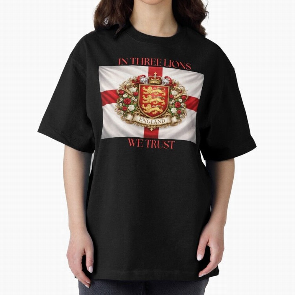 ENGLAND Oversized T-Shirt Keep the Match Day Mood of FIFA World Cup 2026 Group Stage Made for CR7 and Messi, Germany Energy, Champion Mindset, Group Stage Buzz, Knockout Tension and Passionate Fan Culture; Perfect for Supporters Who Want Bold