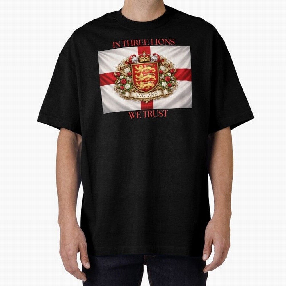 ENGLAND Oversized T-Shirt Keep the Match Day Mood of FIFA World Cup 2026 Group Stage Made for CR7 and Messi, Germany Energy, Champion Mindset, Group Stage Buzz, Knockout Tension and Passionate Fan Culture; Perfect for Supporters Who Want Bold