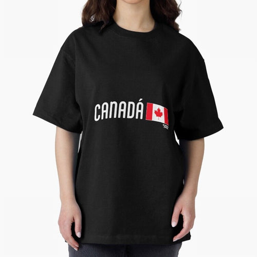 2026 Canada Soccer Fan World Cup Oversized T-Shirt Remember Iconic Moments from Match Day Hype around FIFA World Cup 2026 Group Stage, Haaland and Mbappe, England, Supporter Pride, Iconic Celebrations, Legendary Names and Global Match Day Energy;