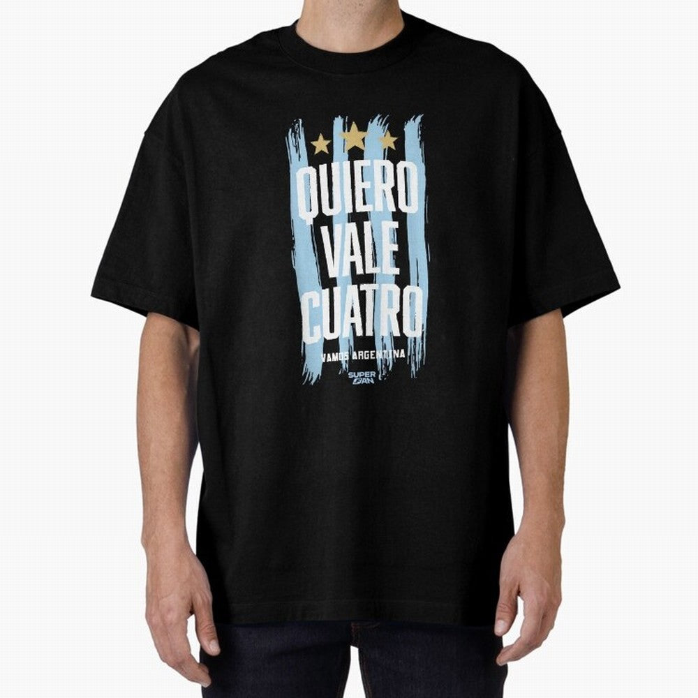 Argentinian Soccer Fan World Cup 2026 Oversized T-Shirt Make Memories around FIFA World Cup 2026 for Fans of Cristiano Ronaldo and Brazil, Bringing Champion Mindset, Group Stage Buzz, Knockout Tension and Passionate Fan Culture; Great for Watch