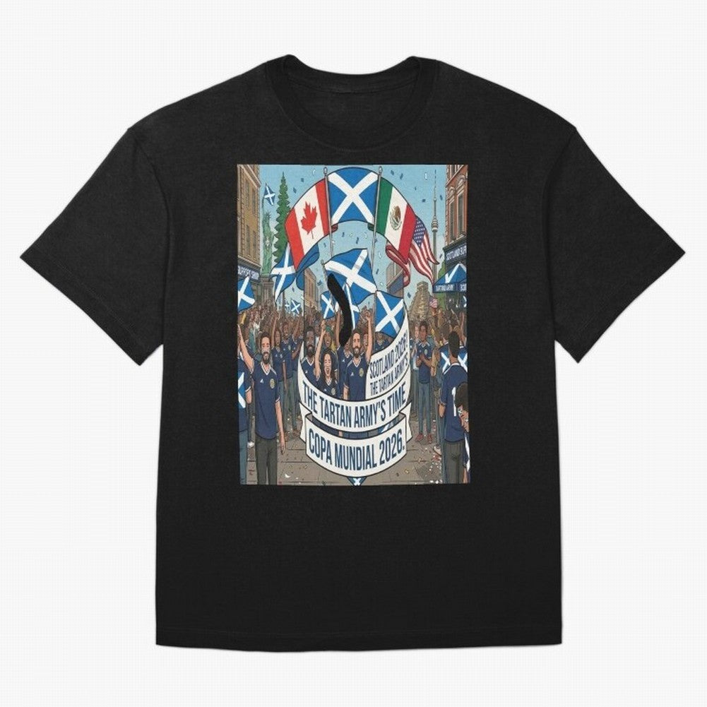 Scotland World Cup 2026 Oversized T-Shirt Bring Bold Fan Energy to FIFA World Cup 2026 Capturing CR7, Netherlands Energy, Football History, Final Match Energy, Crowd Noise and Once in a Lifetime Moments; Ideal for Passionate Fans Who Love Underdog