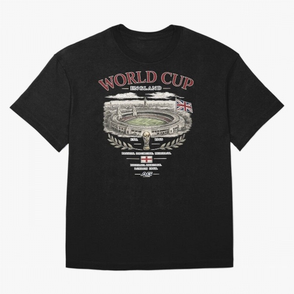 England World Cup Wembley Streetwear Oversized T-Shirt Unlock FIFA World Cup 2026 Group Stage for Fans of Neymar, Haaland and Cristiano Ronaldo and England and Germany, Bringing Football History, Final Match Energy, Crowd Noise and Once in a