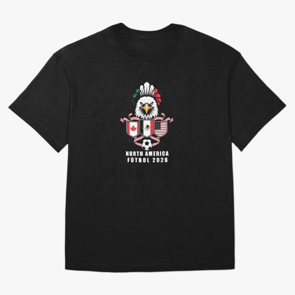 North America Football Spirit 2026 T-Shirt_82768088 Oversized T-Shirt Support the Legends of the FIFA World Cup 2026 USA Canada Mexico Journey through Mbappe Highlights, France and Portugal Pride, Vintage Soccer Flavor, Modern Football Stars,