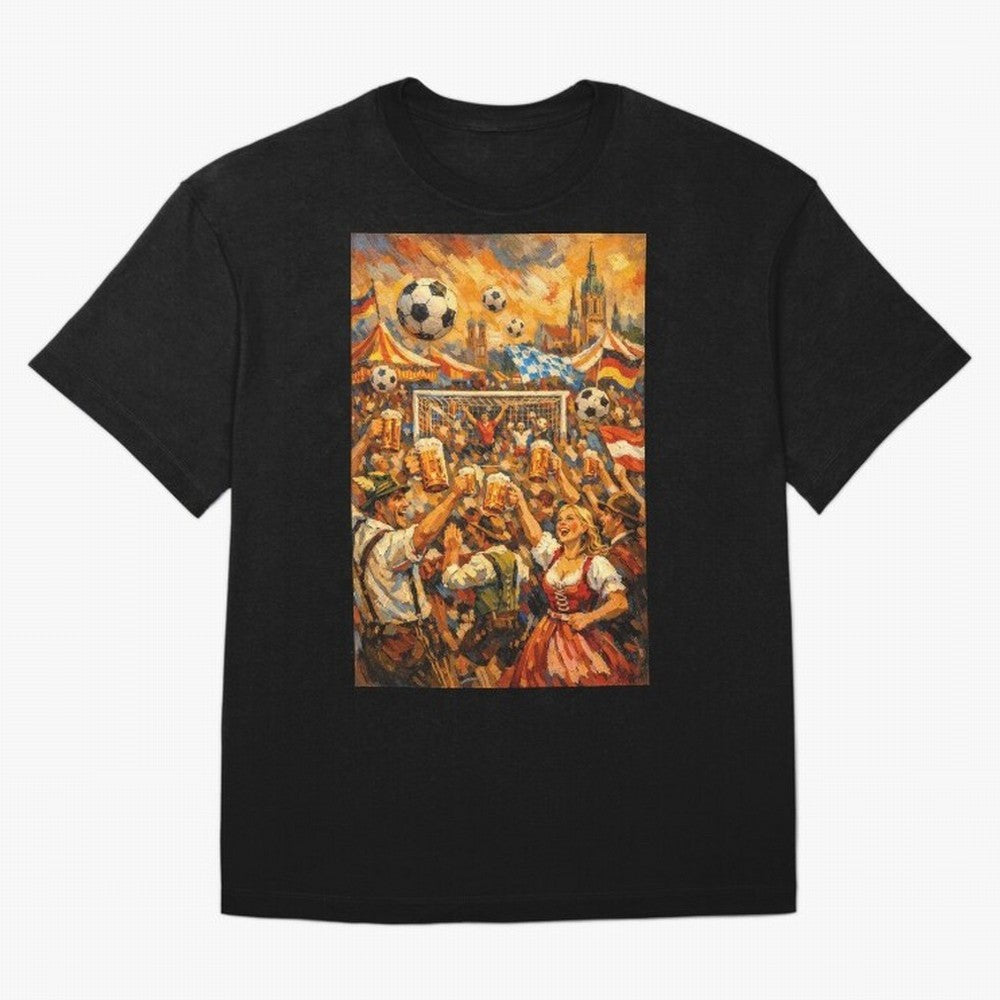 Festival Celebration with Soccer and Beer Oversized T-Shirt Make Game Day About Global Football Passion for FIFA World Cup 2026 USA Canada Mexico, Celebrating Neymar, England, France and Netherlands, Champion Mindset, Group Stage Buzz, Knockout