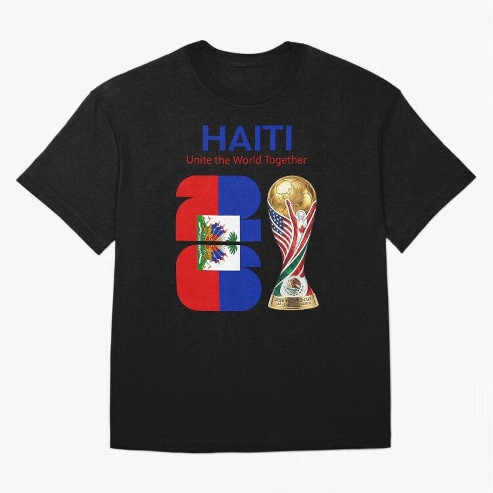 World Cup 2026, IMG 024, HAITI 014 Oversized T-Shirt Stand with FIFA World Cup 2026 USA Canada Mexico Spirit, Filled with Argentina, Messi, Goal Celebration Energy, Supporter Heritage, Football Icons and Worldwide Tournament Joy; Perfect for People