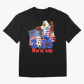 USA 2026 WORLD CUP Oversized T-Shirt Honor the Football Icons of FIFA World Cup 2026 USA Canada Mexico for Fans of Messi, Neymar and Mbappe and Portugal, Bringing Football Festival Excitement, Trophy Ambitions, Country Rivalries and Star Player