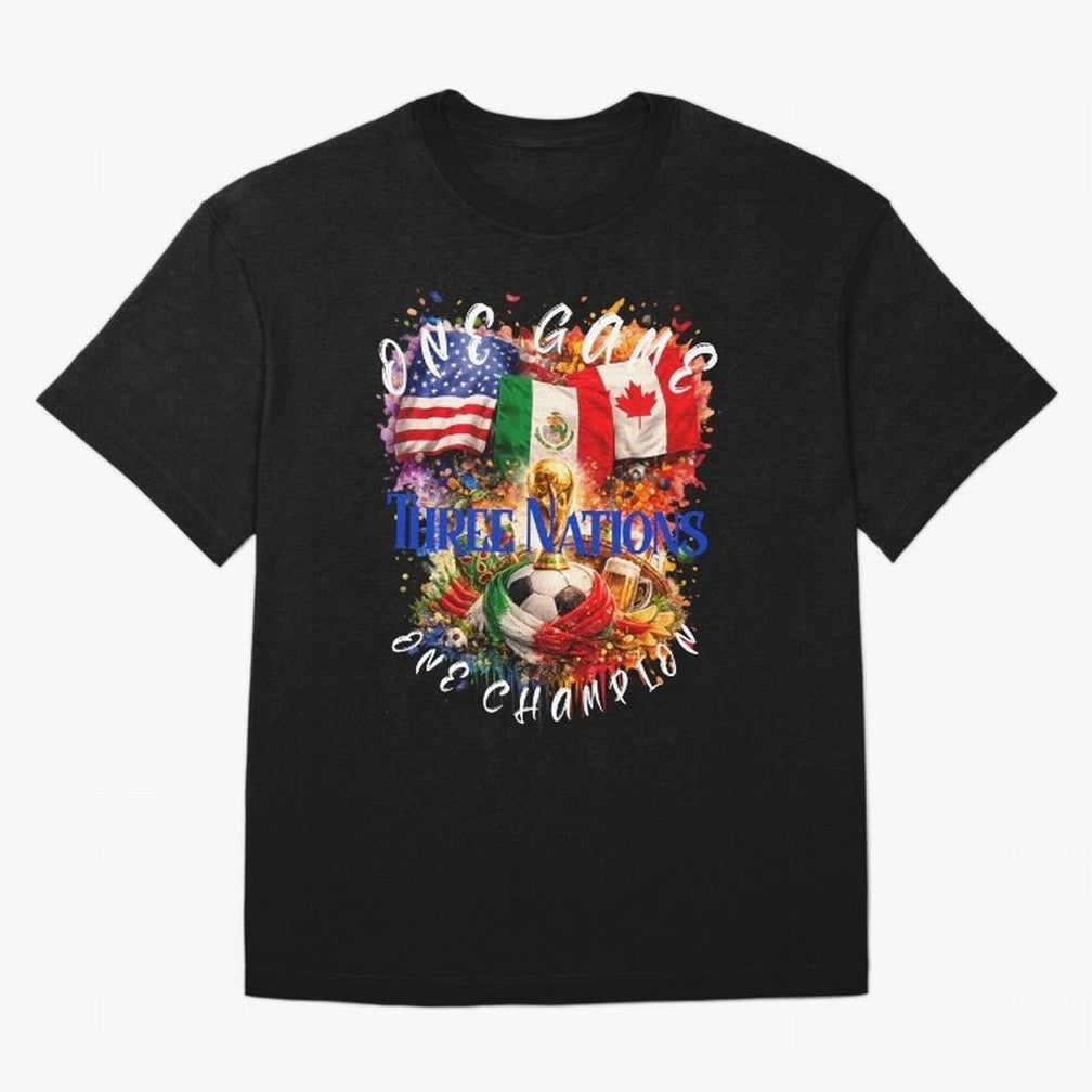 2026 World Cup Oversized T-Shirt Make the Season About FIFA World Cup 2026 Group Stage for Fans of Messi and Portugal, Spain and Germany, Bringing Championship Spirit, Famous Goals, Roaring Crowds and International Football Unity; Ideal for