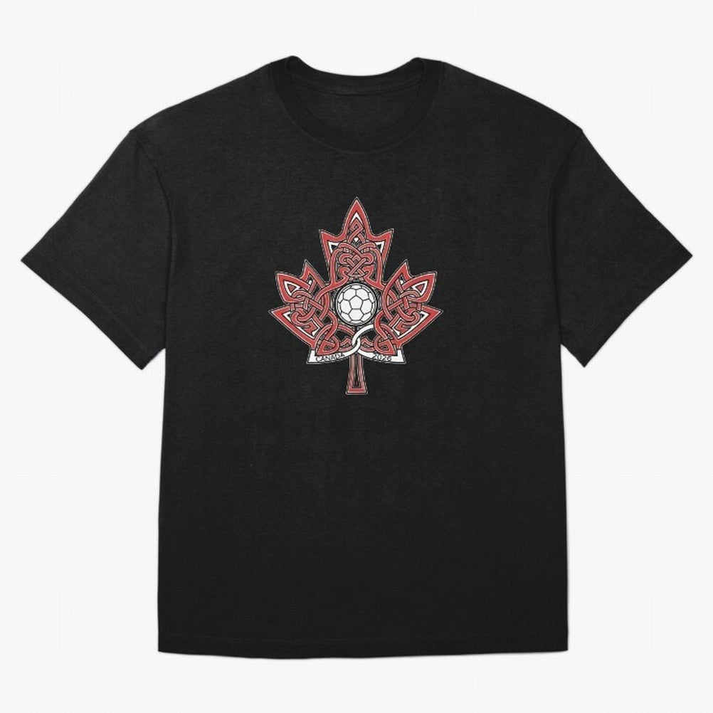 Interwoven Maple Leaf Canada Soccer 2026 T-Shirt_83135197 Oversized T-Shirt Make Every Kick Count in FIFA World Cup 2026 Built around Haaland, Brazil, Portugal and Argentina Energy, Stadium Chants, National Pride, Trophy Dreams and Unforgettable