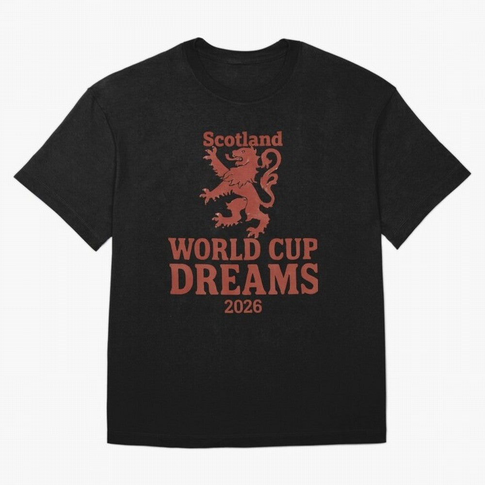 Scotland World Cup Dreams 2026 Oversized T-Shirt Capture the FIFA World Cup 2026 USA Canada Mexico Journey through Cristiano Ronaldo Highlights, Argentina and Brazil Pride, Stadium Memories, Football Loyalty, International Chants and Championship