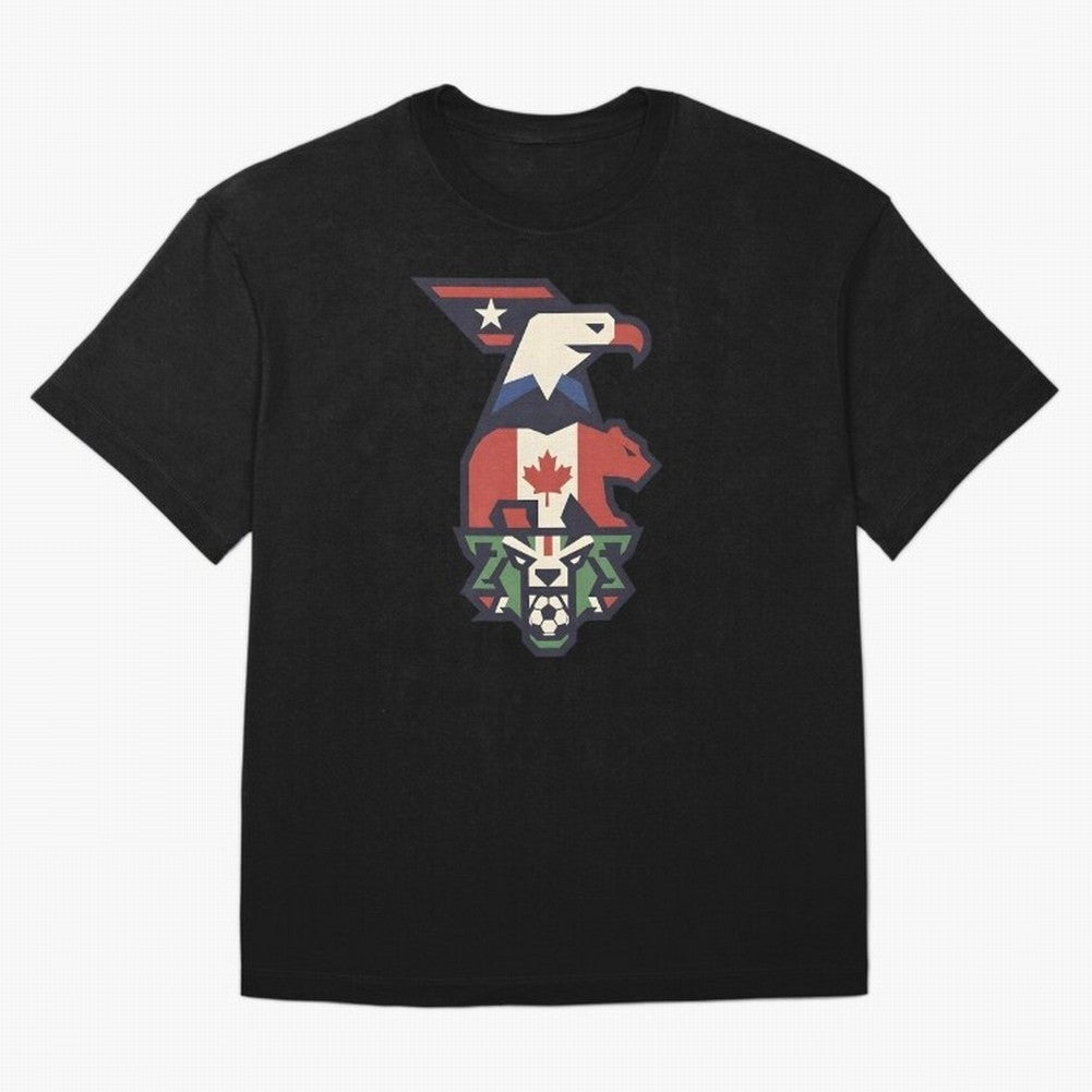 USA Canada Mexico World Cup 2026 Host Nations Oversized T-Shirt Celebrate the Stars of Global Football Passion for FIFA World Cup 2026 Group Stage, Driven by CR7 and Messi, Germany, Soccer Culture, Superstar Moments, National Team Dreams and
