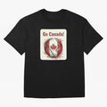 Go Canada Soccer Ball Flag | Canadian Football Fan Graphic Tee Oversized T-Shirt Celebrate Rivalries and Pride in FIFA World Cup 2026 Group Stage for Fans of Messi and Cristiano Ronaldo and England, Bringing Global Supporter Spirit, Legendary