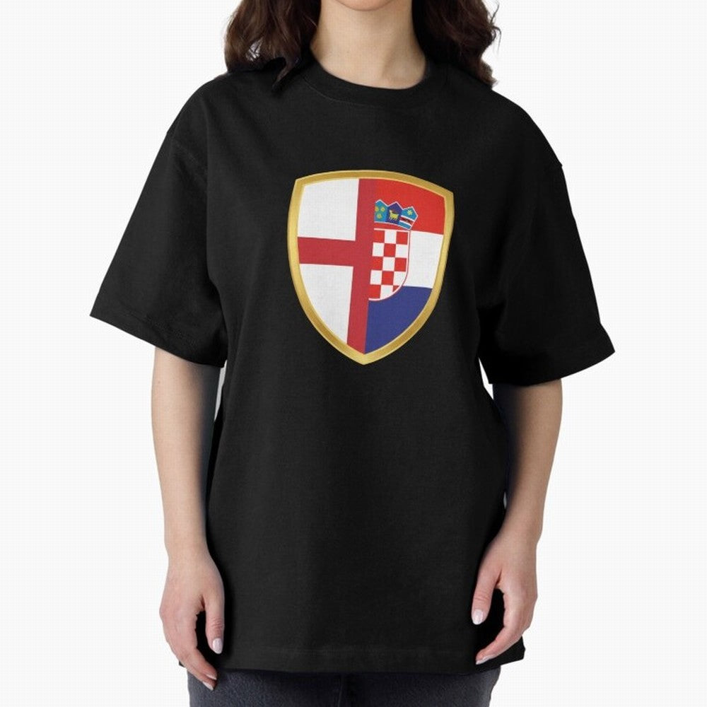 FIFA World Cup - England v Croatia Oversized T-Shirt Show Fan Pride Across Global Football Passion for FIFA World Cup 2026, with CR7, Argentina, Football History, Final Match Energy, Crowd Noise and Once in a Lifetime Moments; Ideal for Fans Who