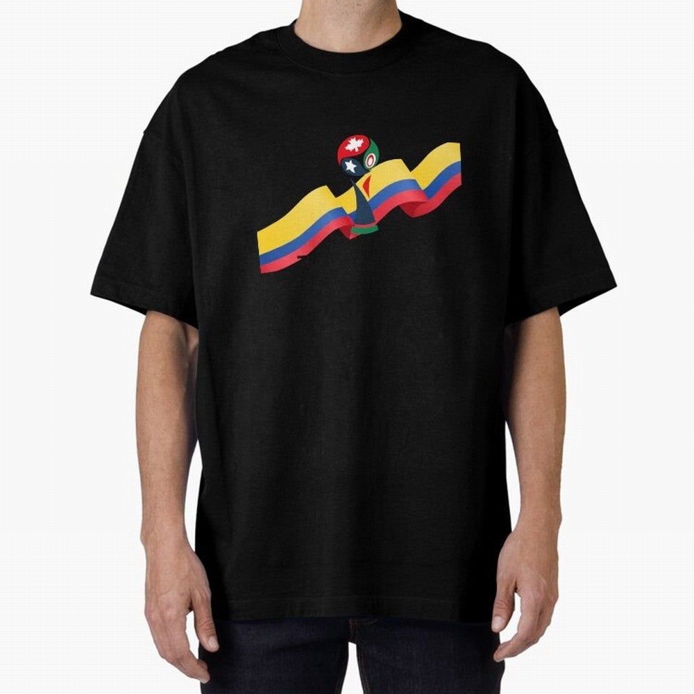 World Cup 2026 Team Colombia Oversized T-Shirt Honor the FIFA World Cup 2026 Journey through Cristiano Ronaldo, Haaland and CR7 Highlights, Argentina, France and Brazil Pride, Champion Mindset, Group Stage Buzz, Knockout Tension and Passionate Fan