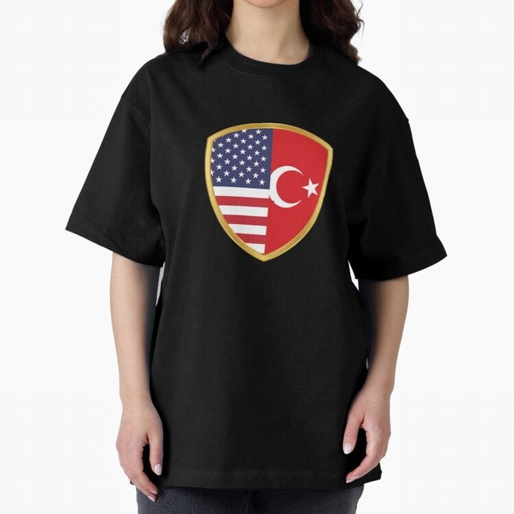 FIFA World Cup -USA v Turkiye Oversized T-Shirt Stand Out with Spirit from FIFA World Cup 2026 Group Stage for Fans of Cristiano Ronaldo, Haaland and CR7 and France and Portugal, Bringing Goal Celebration Energy, Supporter Heritage, Football Icons