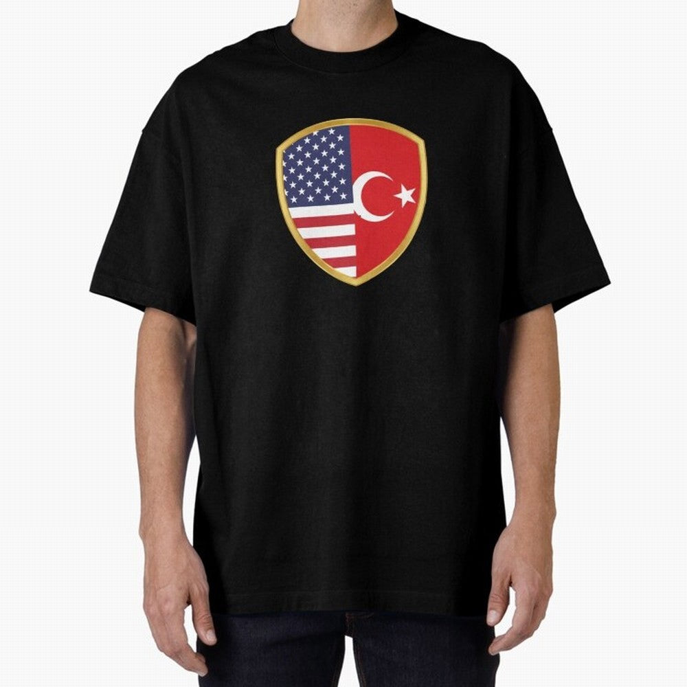 FIFA World Cup -USA v Turkiye Oversized T-Shirt Stand Out with Spirit from FIFA World Cup 2026 Group Stage for Fans of Cristiano Ronaldo, Haaland and CR7 and France and Portugal, Bringing Goal Celebration Energy, Supporter Heritage, Football Icons
