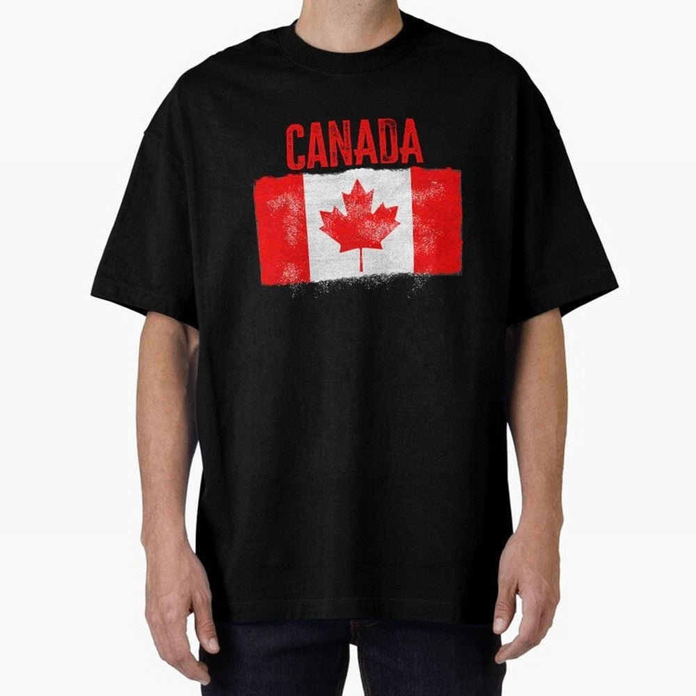 Canada Oversized T-Shirt Support the Legends of FIFA World Cup 2026 USA Canada Mexico Made for Mbappe, Spain and Netherlands Energy, Vintage Soccer Flavor, Modern Football Stars, National Flags and Final Night Emotion; Built for Supporters Chasing