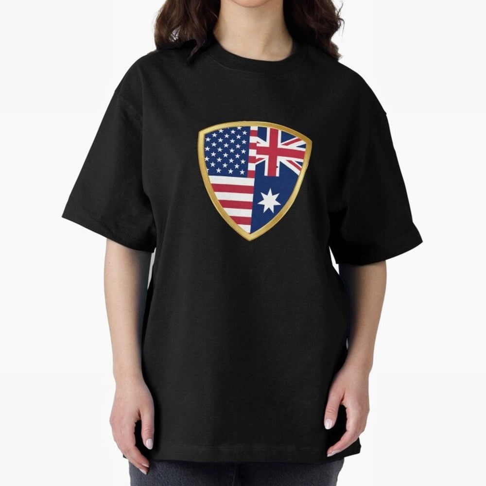 FIFA World Cup - USA v Australia Oversized T-Shirt Bring Trophy Dreams to the FIFA World Cup 2026 Journey through Mbappe and Neymar Highlights, Argentina, France and Brazil Pride, Football Passion, Legendary Performances, Festival Vibes and