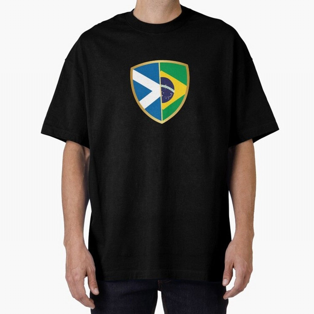 FIFA World Cup -Scotland v Brazil Oversized T-Shirt Show Fan Pride Across FIFA World Cup 2026 Filled with Cristiano Ronaldo, Haaland and CR7, England, France and Netherlands Energy, Championship Spirit, Famous Goals, Roaring Crowds and