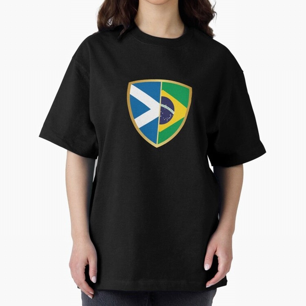 FIFA World Cup -Scotland v Brazil Oversized T-Shirt Show Fan Pride Across FIFA World Cup 2026 Filled with Cristiano Ronaldo, Haaland and CR7, England, France and Netherlands Energy, Championship Spirit, Famous Goals, Roaring Crowds and