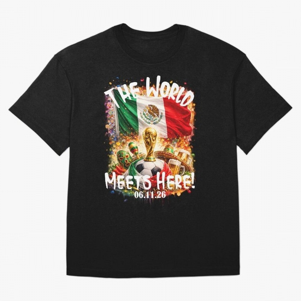 2026 World Cup Oversized T-Shirt Step into Global Football Passion for FIFA World Cup 2026 USA Canada Mexico, Featuring Neymar, Germany, Football Festival Excitement, Trophy Ambitions, Country Rivalries and Star Player Buzz; Perfect for Supporters