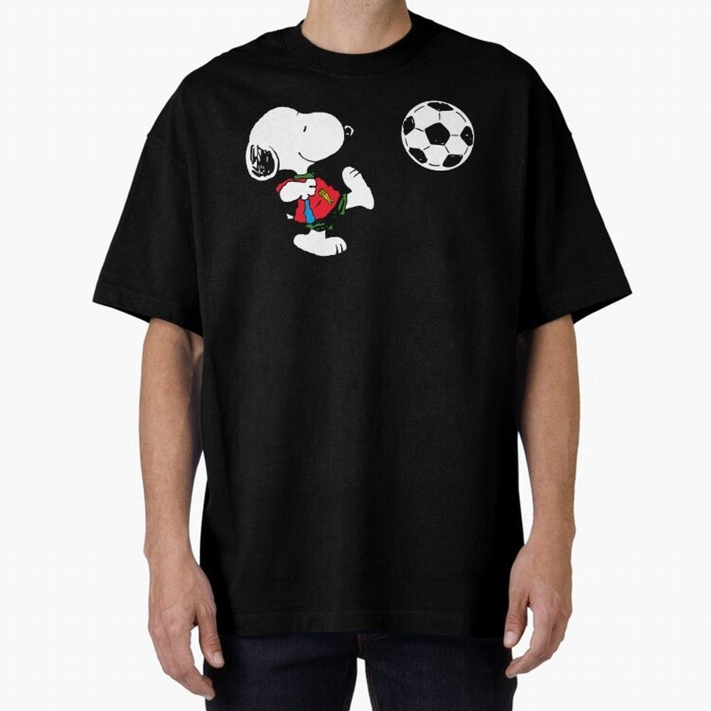 SNOOPY Football - FIFA World Cup 2026 Oversized T-Shirt Build the FIFA World Cup 2026 Journey through Messi, Neymar and Mbappe Highlights, England and Germany Pride, Match Day Excitement, Supporter Culture, Golden Goals and Global Football Passion;