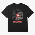 World cup 26 - Switzerland Oversized T-Shirt Relive the Noise and Pride of FIFA World Cup 2026 Inspired by Haaland, Portugal, Spain and Germany Energy, Game Day Rituals, Football Legends, Country Pride and the Road to the Final; Perfect for People