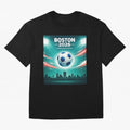 Boston 2026 Soccer Event Oversized T-Shirt Show Support during Global Football Passion for FIFA World Cup 2026, Built around Neymar, England and Germany, Stadium Memories, Football Loyalty, International Chants and Championship Tradition; Ideal for