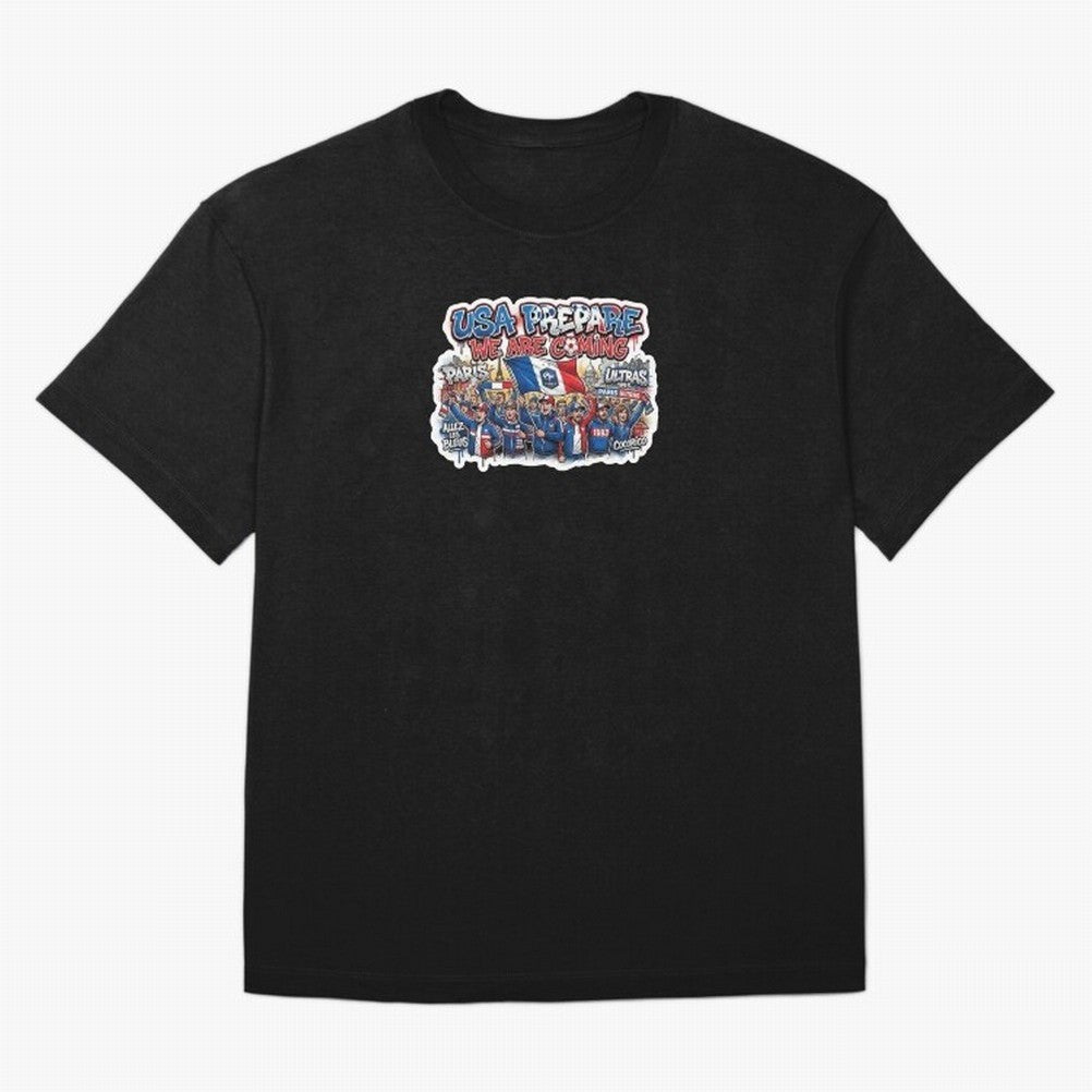 France Soccer Fans 2026 Sticker We Are Coming Oversized T-Shirt Fuel Match Day Hype around FIFA World Cup 2026, CR7, England and Germany, Champion Mindset, Group Stage Buzz, Knockout Tension and Passionate Fan Culture; Made for Die Hard Supporters,