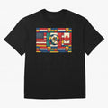 Elegant World Cup Stadiums Geometrical | Soccer Flags Mexico Canada USA Oversized T-Shirt Fuel FIFA World Cup 2026 Group Stage for Fans of Cristiano Ronaldo and Brazil, Bringing Game Day Rituals, Football Legends, Country Pride and the Road to the