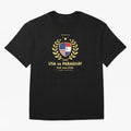 Copy of FIFA World Cup - USA v Paraguay Oversized T-Shirt Bring Match Day Fire to FIFA World Cup 2026 USA Canada Mexico for Fans of Mbappe and Brazil, Portugal and Argentina, Bringing Game Day Rituals, Football Legends, Country Pride and the Road