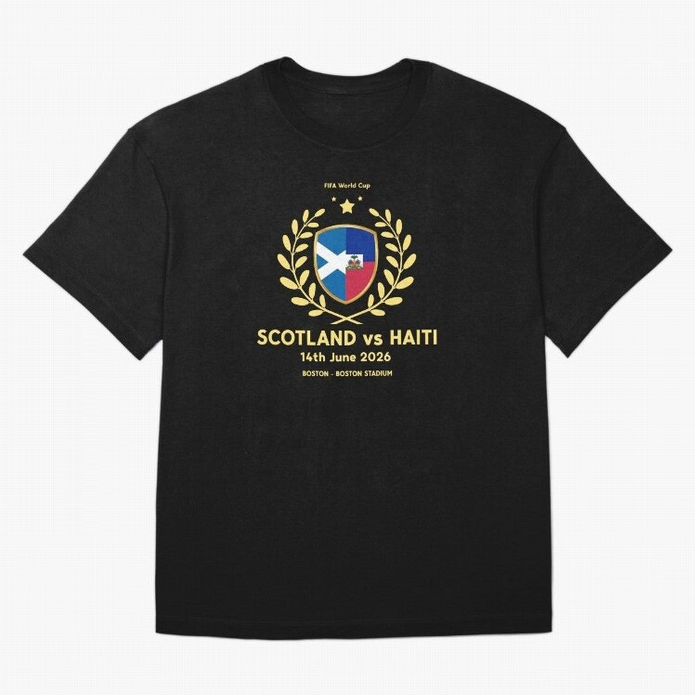 FIFA World Cup - Scotland v Haiti Oversized T-Shirt Bring Stadium Energy to FIFA World Cup 2026 Group Stage Spirit, Filled with Argentina, Neymar, Haaland and Cristiano Ronaldo, Sports Nostalgia, International Competition, Famous Players and