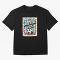 Argentina World Cup 2026 Filete Porte?o Vintage Football Poster - Buenos Aires Folk Art Fan Design Oversized T-Shirt Bring International Match Energy to FIFA World Cup 2026 Group Stage Spirit, Celebrating Argentina and Brazil, Haaland, Sports