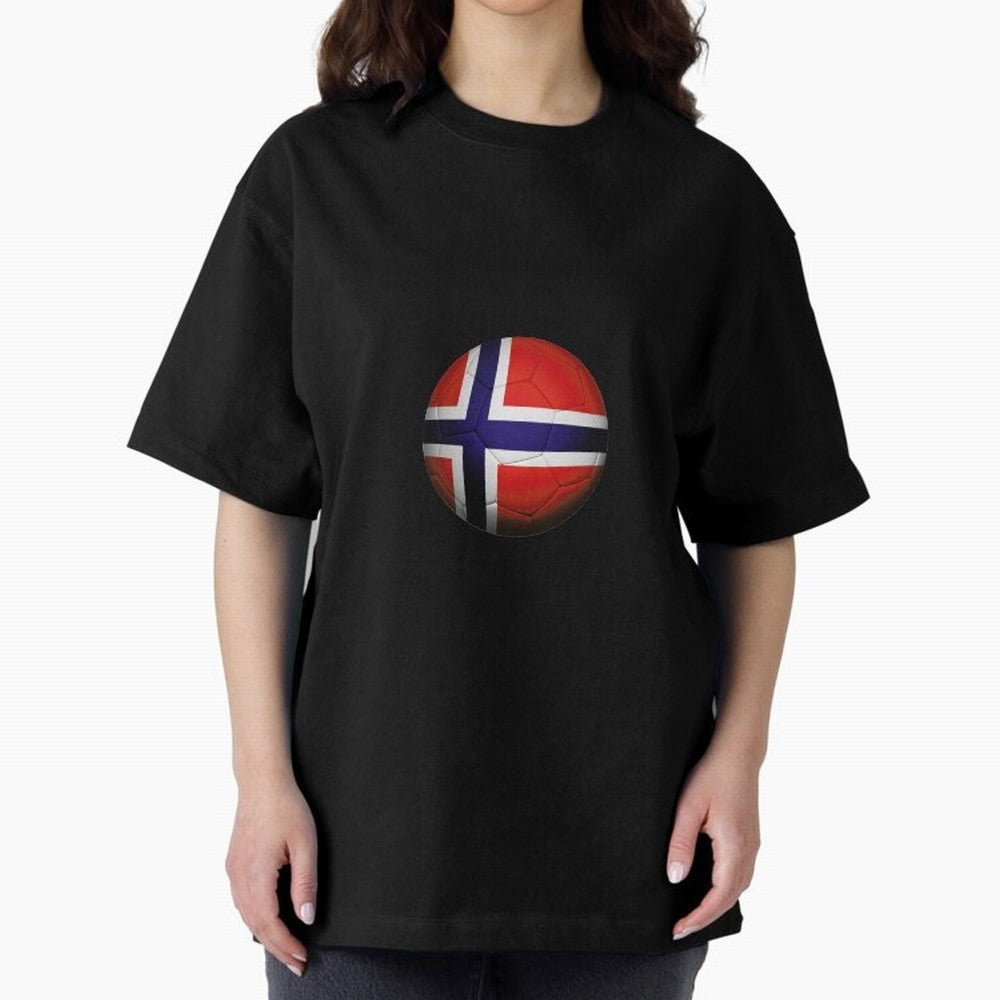Norway Football Oversized T-Shirt Follow Every Goal of Match Day Hype around FIFA World Cup 2026 Group Stage, Mbappe, Spain, Football Festival Excitement, Trophy Ambitions, Country Rivalries and Star Player Buzz; Made for Die Hard Supporters,