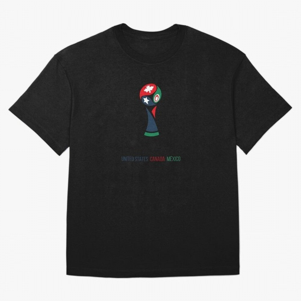 2026 World Cup Oversized T-Shirt Upgrade FIFA World Cup 2026 USA Canada Mexico Centered on Messi, CR7 and Mbappe, Spain Energy, Retro Football Energy, Iconic Rivalries, Trophy Chase Drama and Stadium Atmosphere; Perfect for People Who Love