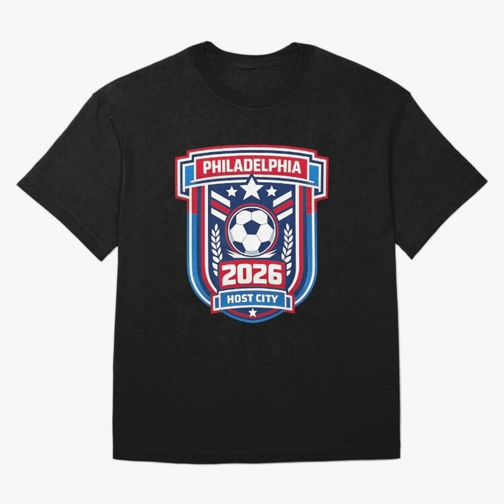 Philadelphia 2026 Soccer Host City Welcoming the World Cup Oversized T-Shirt Fuel the Hype around FIFA World Cup 2026 Group Stage Spirit, Inspired by England and Germany, CR7, Game Day Rituals, Football Legends, Country Pride and the Road to the
