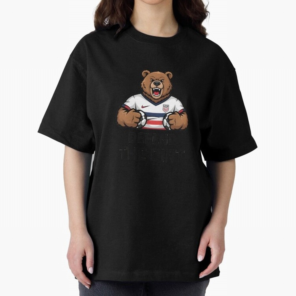 USA - World Cup 2026 Oversized T-Shirt Represent Global Football Passion for FIFA World Cup 2026 USA Canada Mexico, Centered on Haaland, Brazil, Worldwide Fan Energy, Dramatic Goals, Stadium Lights and Championship Celebrations; Ideal for Fans Who