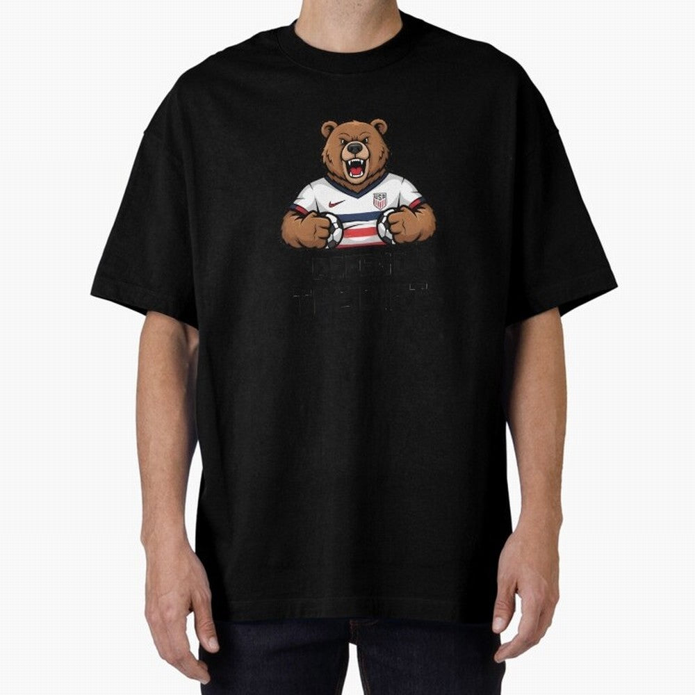 USA - World Cup 2026 Oversized T-Shirt Represent Global Football Passion for FIFA World Cup 2026 USA Canada Mexico, Centered on Haaland, Brazil, Worldwide Fan Energy, Dramatic Goals, Stadium Lights and Championship Celebrations; Ideal for Fans Who