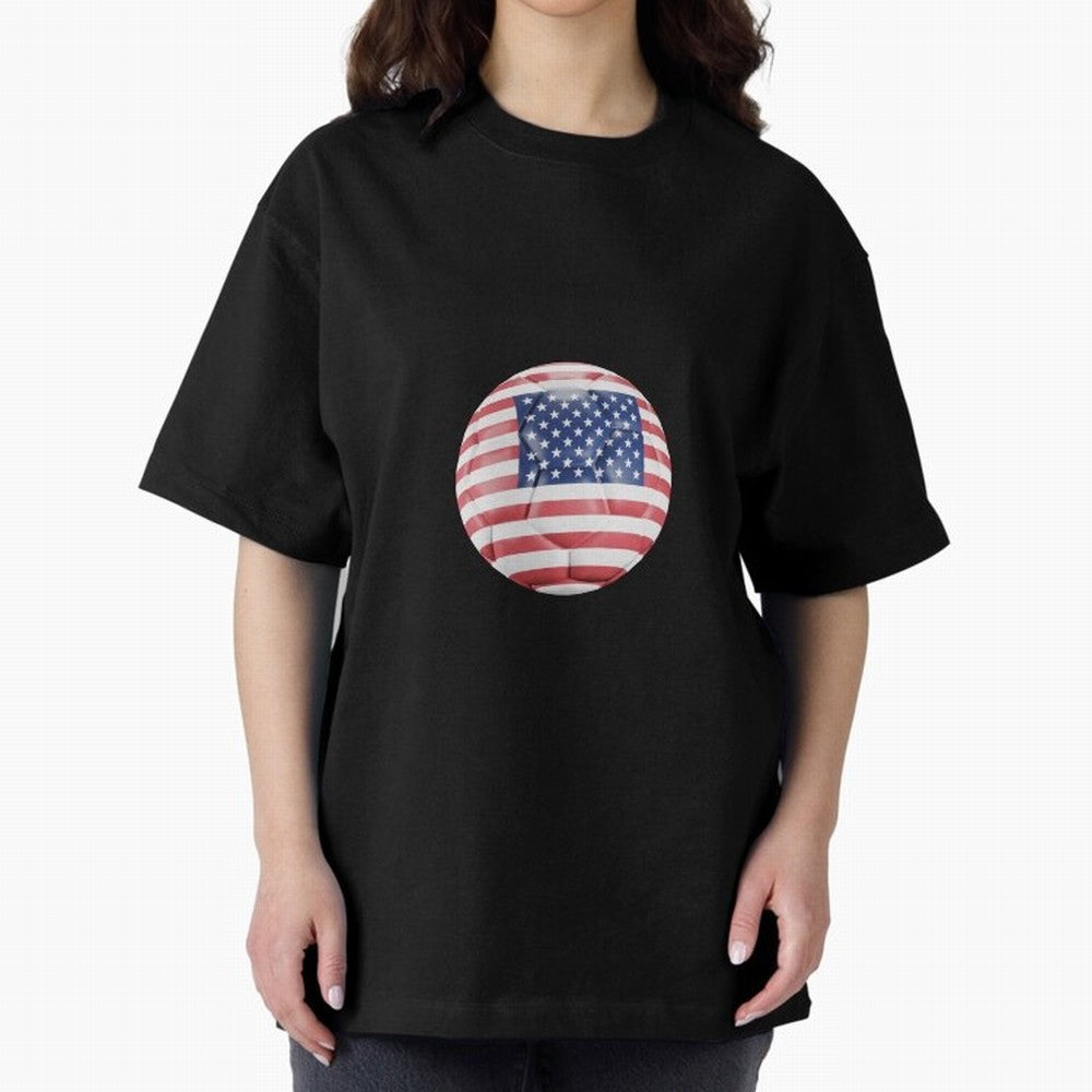 USA Soccer Oversized T-Shirt Support Iconic Players in the FIFA World Cup 2026 Journey through Messi, CR7 and Mbappe Highlights, England, France and Netherlands Pride, Football Festival Excitement, Trophy Ambitions, Country Rivalries and Star