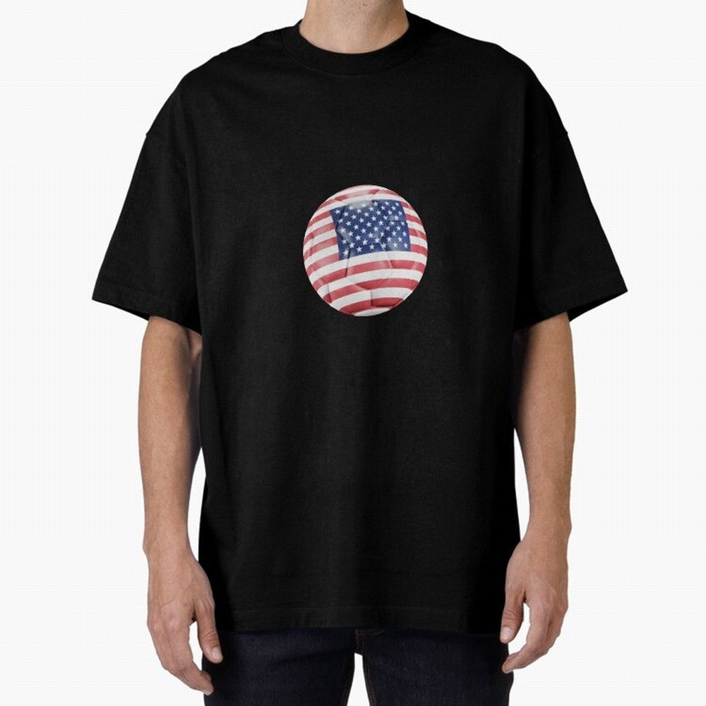 USA Soccer Oversized T-Shirt Support Iconic Players in the FIFA World Cup 2026 Journey through Messi, CR7 and Mbappe Highlights, England, France and Netherlands Pride, Football Festival Excitement, Trophy Ambitions, Country Rivalries and Star