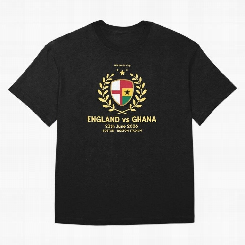 FIFA World Cup - England v Ghana Oversized T-Shirt Show Your Tournament Heart for FIFA World Cup 2026 Group Stage Spirit, Inspired by Netherlands, Haaland, Football History, Final Match Energy, Crowd Noise and Once in a Lifetime Moments; Made for