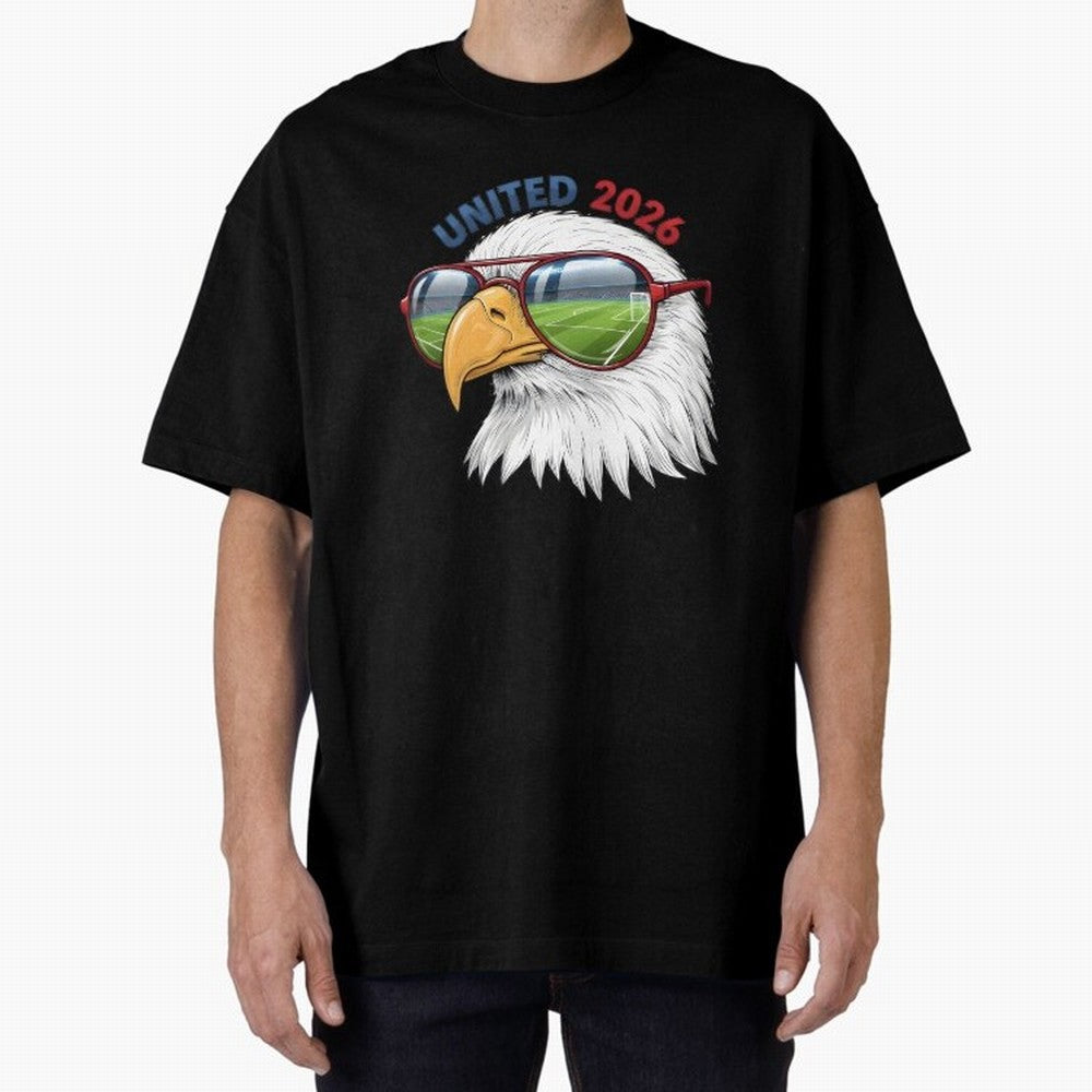 USA - World Cup 2026 Oversized T-Shirt Represent Fans Who Live for FIFA World Cup 2026 Group Stage Spirit, Filled with England, France and Netherlands, Cristiano Ronaldo, Tournament Hype, Historic Matchups, Family Viewing Parties and Global Sports