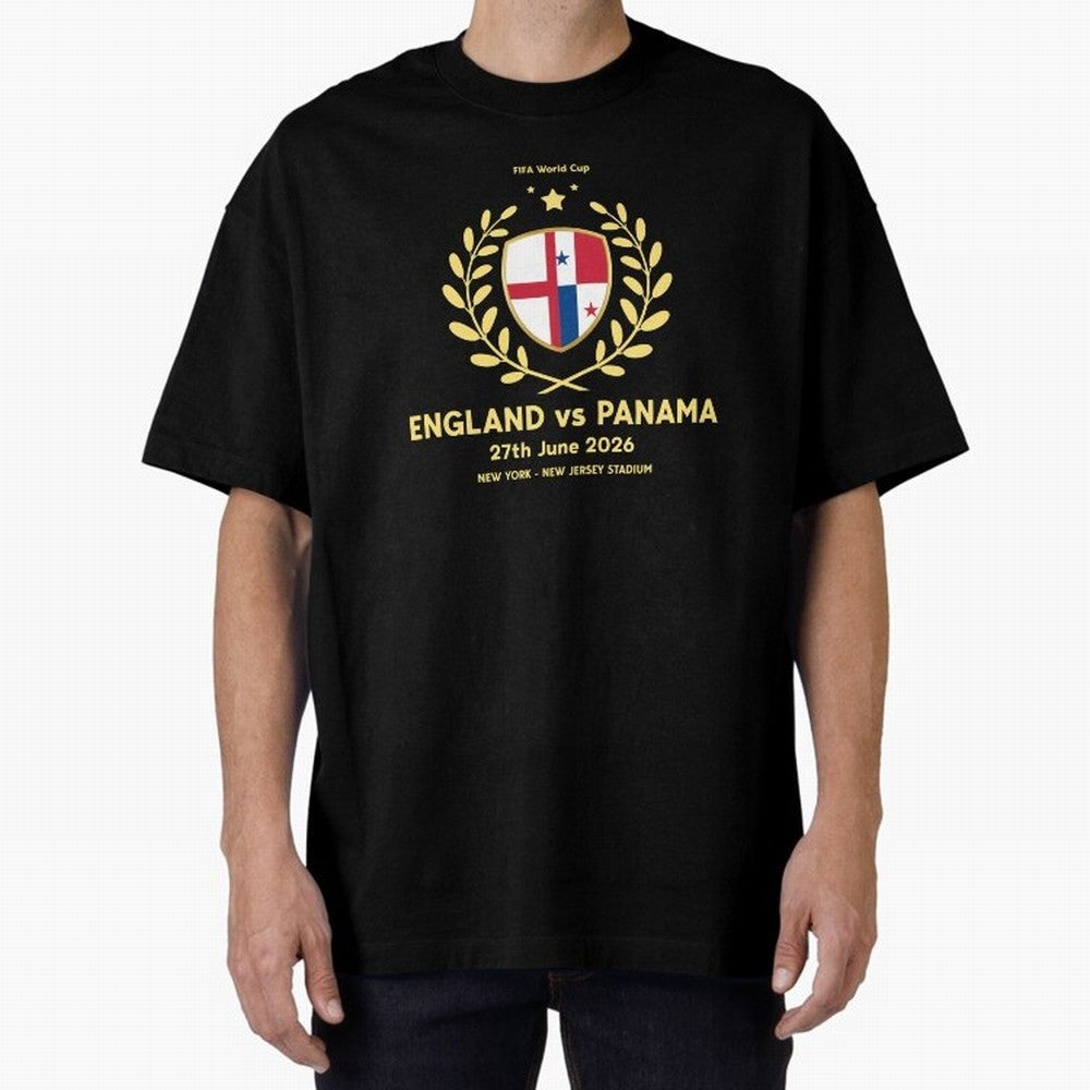 FIFA World Cup - England v Panama Oversized T-Shirt Celebrate National Team Dreams in FIFA World Cup 2026 Group Stage with Messi, Brazil, Portugal and Argentina Energy, Goal Celebration Energy, Supporter Heritage, Football Icons and Worldwide